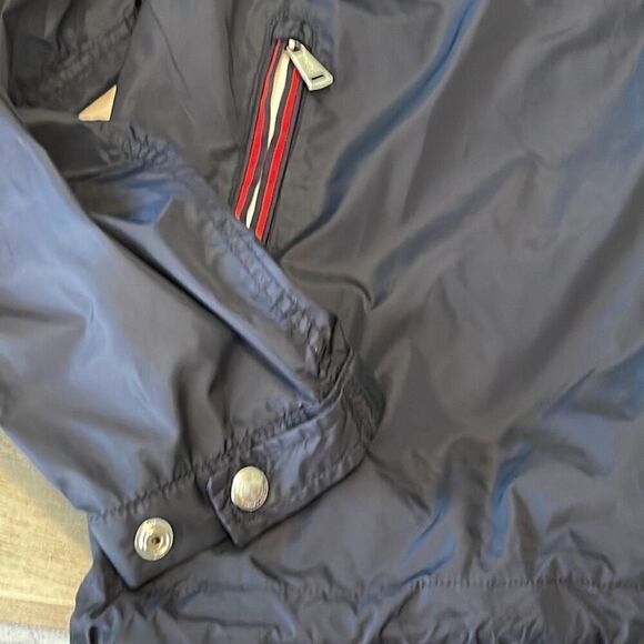 Polo Ralph Lauren Mens Drawstring Hood Packable Anorak Jacket Navy Blue Sz XL - Picture 6 of 11